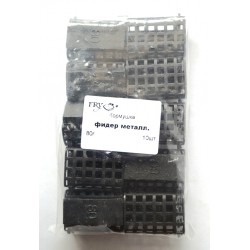 Фарбована прямокутна фідерна годівниця, метал, вага 80г